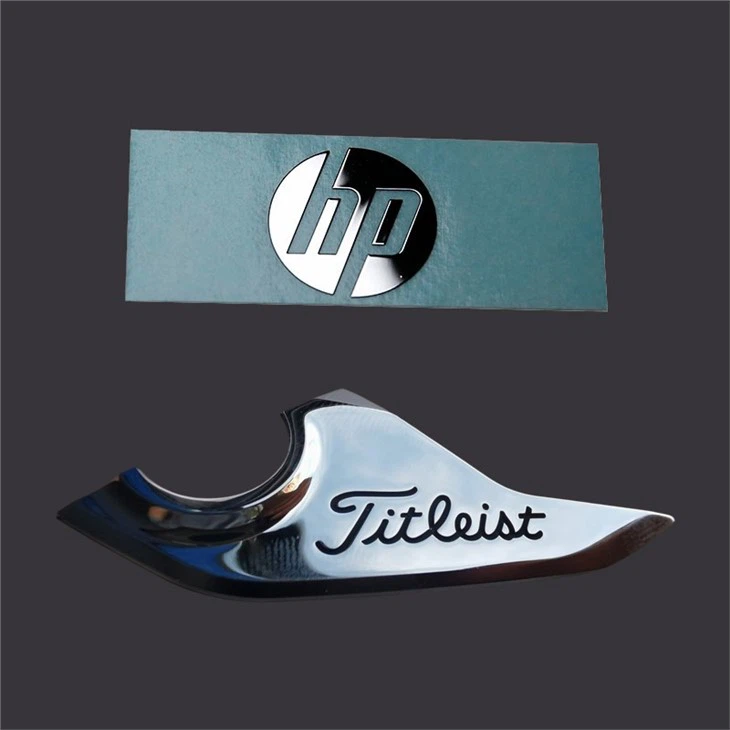 1 electroform stainless steel metal sticker