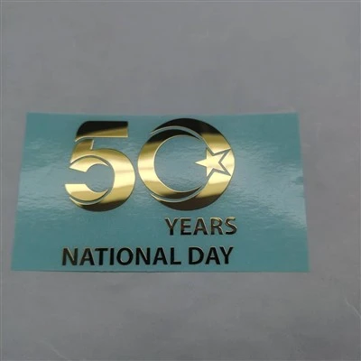 Nickel Logo Metal Sticker
